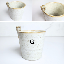 Load image into Gallery viewer, The Leaferie Petit pots series 16. 9 designs of ceramic pot . suitable for succulents
