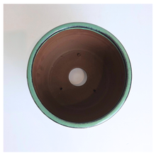 Load image into Gallery viewer, Teal ceramic bonsai pot with 'Bonsai 88' text on a white background, featuring the Leaferie brand.
