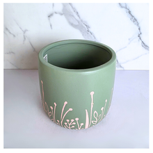 Load image into Gallery viewer, Leaferie seraya  floral pot. 3 colours ceramic pot
