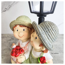 Load image into Gallery viewer, The Leaferie Everlyn lamp garden light with solar light. resin material
