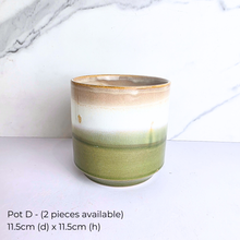 Load image into Gallery viewer, As-is ceramic pots oct/nov 25 with &#39;LEAFERIE&#39; branding.
