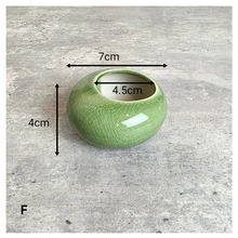 Load image into Gallery viewer, Bonsai 93 Collage of ceramic pots with 'LEAFERIE' branding and 'PETIT BONSAI 93' text.
