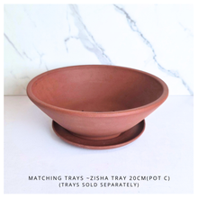 Load image into Gallery viewer, Bonsai series 91 . Zisha  bonsai pot with 'LEAFERIE' branding on a white background
