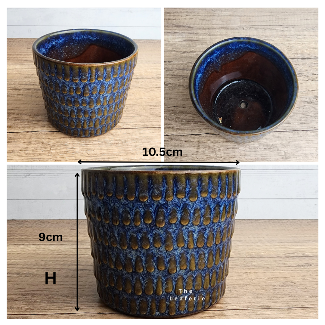 9cm ceramic plant pot Mini Flowerpots (Series 9) The Leaferie