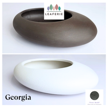 Load image into Gallery viewer, Georgia Shallow Flowerpot (2 colours)
