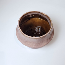 Load image into Gallery viewer, The Leaferie Harsha pink pot 2 sizes made of ceramic.  top view
