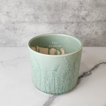 Load image into Gallery viewer, The Leaferie Kaide plant pot. ceramic flowerpot. top view
