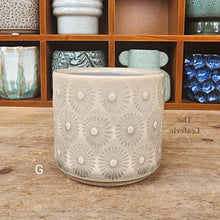 Load image into Gallery viewer, The Leaferie Petit pots series 9. 12 designs small planter. suitable for succulents. Design G
