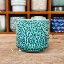 Load image into Gallery viewer, The Leaferie Petit pots series 9. 12 designs small planter. suitable for succulents. Design C
