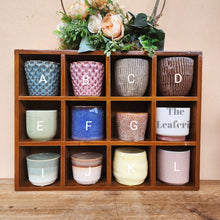 Load image into Gallery viewer, The Leaferie Petit pots Series 8. small ceramic pots suitable for succulents. 12 designs. 
