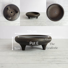 Load image into Gallery viewer, The Leaferie Bonsai tray pot Series 4. zisha or purple sand material. 9 designs. Pot  E
