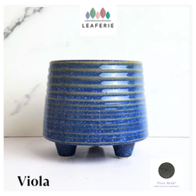 Load image into Gallery viewer, Viola Blue Flowerpot

