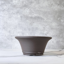 Load image into Gallery viewer, The Leaferie Bonsai plant pots Series 20. Material Zisha 3 sizes . Front view of maxi size
