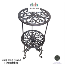 Load image into Gallery viewer, Cast Iron Plant Stand (Double)
