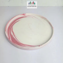 Load and play video in Gallery viewer, Pink Marbled Ceramic Trays (5 sizes)
