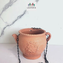 Load and play video in Gallery viewer, Yasmin Hanging Terracotta Flowerpot
