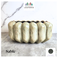 Load image into Gallery viewer, Sable Shallow Flowerpot
