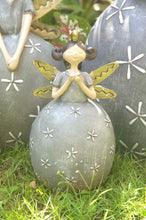 Load image into Gallery viewer, The Leaferie Angelo garden decoration. Petit size. front view made from Resin
