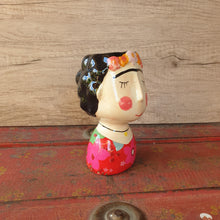 Load image into Gallery viewer, The Leaferie chinoiserie plant pot. ceramic figurine flowerpot . side view
