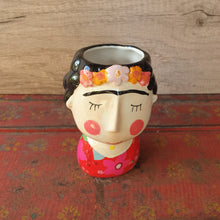 Load image into Gallery viewer, The Leaferie chinoiserie plant pot. ceramic figurine flowerpot . top view
