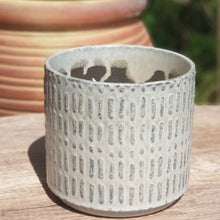 Load image into Gallery viewer, The Leaferie Antinori ceramic plant pot. front view. grey colour
