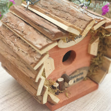 Load image into Gallery viewer, Wooden hanging bird house
