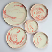 Load image into Gallery viewer, Pink Marbled Ceramic Trays (5 sizes)
