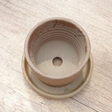 Load image into Gallery viewer, The Leaferie Capri terracotta plant pot. rustic design . top view
