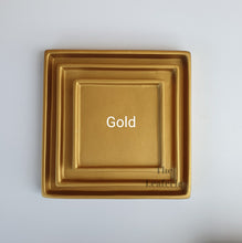 Load image into Gallery viewer, The Leaferie Square Matte trays. 8 colours and 3 sizes. gold
