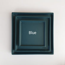 Load image into Gallery viewer, The Leaferie Square Matte trays. 8 colours and 3 sizes. blue
