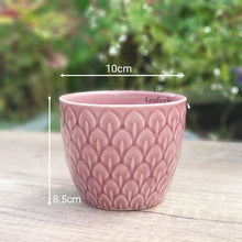 Load image into Gallery viewer, The Leaferie Vittoria red ceramic flowerpot
