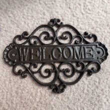 Load image into Gallery viewer, Cast Iron Welcome Signage
