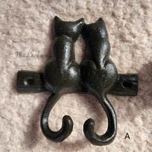 Load image into Gallery viewer, The Leaferie Cast Iron Hook. 6 design. top view. Design A
