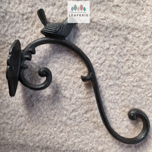 Load image into Gallery viewer, The Leaferie cast iron hanging hook 4 . front view
