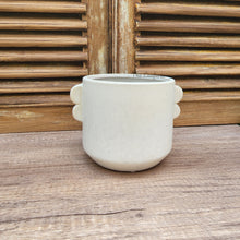 Load image into Gallery viewer, The Leaferie tiber white plant pot . ceramic material

