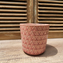 Load image into Gallery viewer, The Leaferie Linz Flowerpot. red colour ceramic pot
