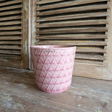 Load image into Gallery viewer, The Leaferie Linz Flowerpot. red colour ceramic pot
