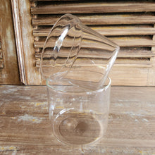 Load image into Gallery viewer, The Leaferie Branco glass pot. front view. top and bottom part
