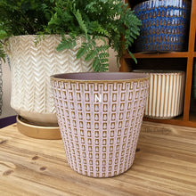 Load image into Gallery viewer, The Leaferie Mini pots series 2. 15 designs . ceramic small planter. view of design N
