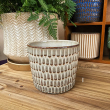 Load image into Gallery viewer, The Leaferie Mini pots series 2. 15 designs . ceramic small planter. view of design I
