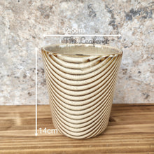 Load image into Gallery viewer, The Leaferie Adrien plant pot front view with measurement
