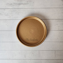 Load image into Gallery viewer, The Leaferie Matte round trays . 8 colours. ceramic and 4 sizes gold colour
