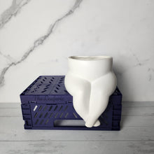 Load image into Gallery viewer, The Leaferie Albertine ceramic flowerpot front view

