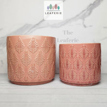 Load image into Gallery viewer, The Leaferie Liana red ceramic pot
