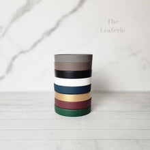 Load image into Gallery viewer, The Leaferie Petit pot 9cm ceramic trays . 8 colours . view of all colours
