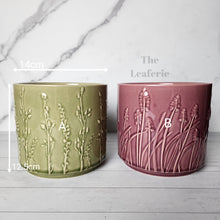 Load image into Gallery viewer, The Leaferie Marguerite ceramic pot. 2 colours
