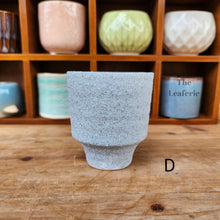 Load image into Gallery viewer, The Leaferie Petit pots series 6 . 12 ceramic small pots. suitable for succulents. Design D
