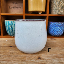 Load image into Gallery viewer, The Leaferie Mini pots series 3 . 12 designs ceramic small pots. view of design F

