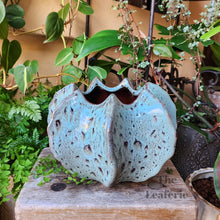 Load image into Gallery viewer, The Leaferie Ghislain blue ceramic pot
