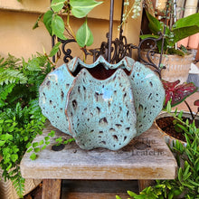 Load image into Gallery viewer, The Leaferie Ghislain blue ceramic pot

